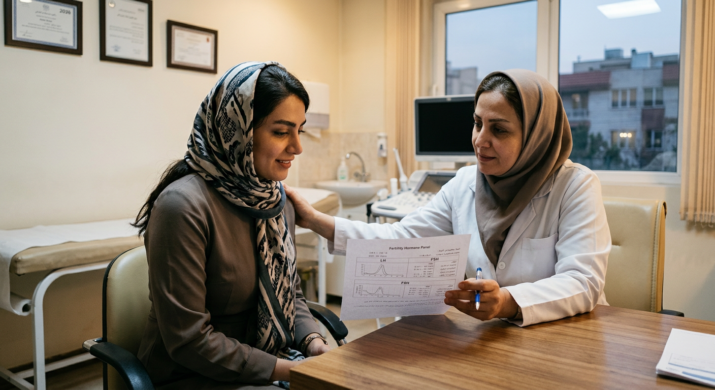 تست LH و FSH | راهنمای جامع آزمایش هورمون‌های باروری در زنان 2026